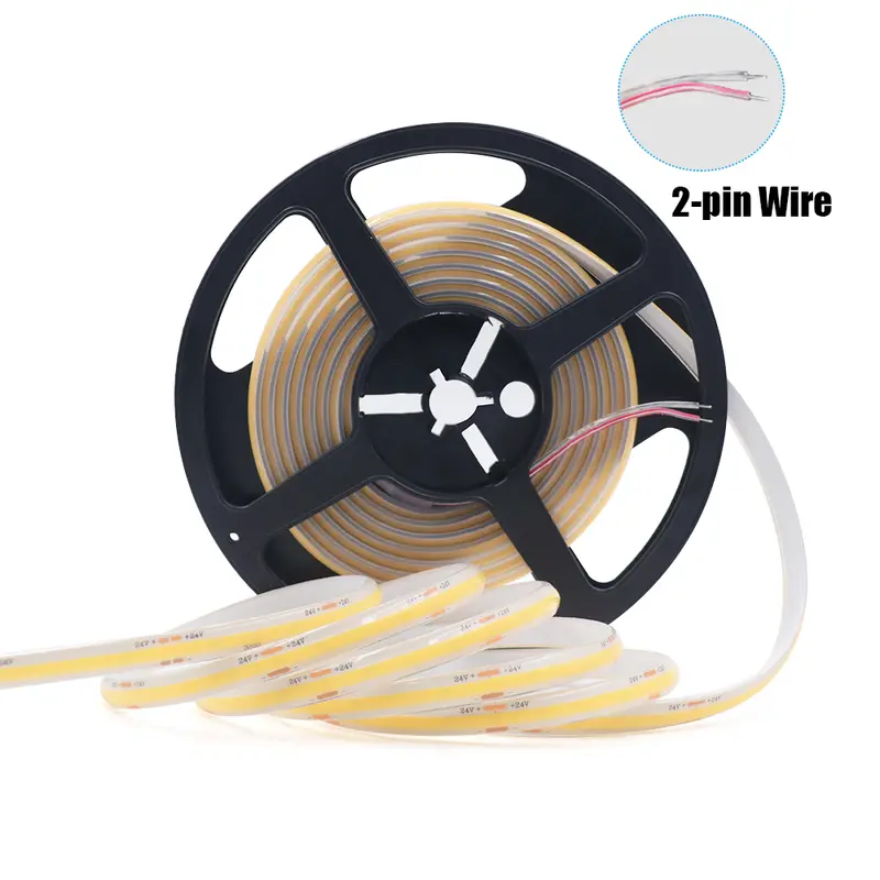 12V 24V COB LED Strip Light IP68 IP67 Waterproof Flexible Led Lamp 320LED 5m 10m 15m 0.5m 1m High Density Bright Liner Lighting - Image 2