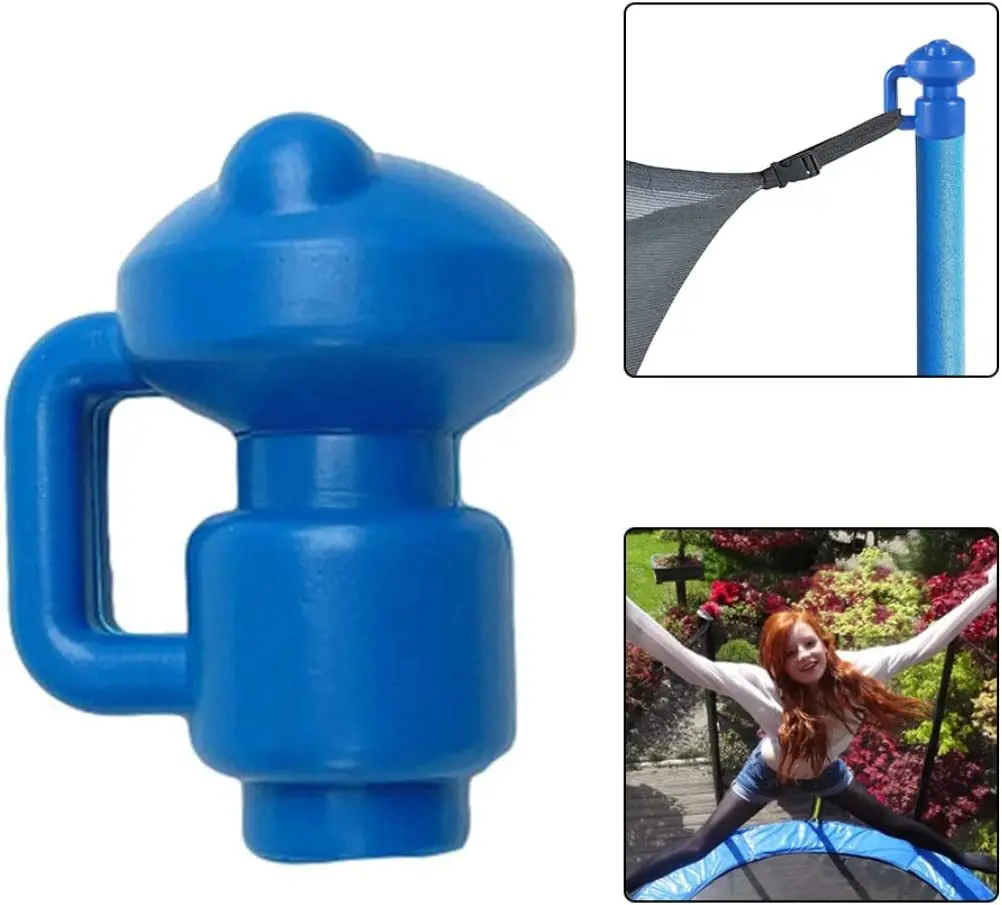 6Pcs Trampoline Enclosure Pole Caps 1.26"/32mm Diameter Wear-Resistant Trampoline Parts Professional Rod Covers for Net Hook trampoline end cap