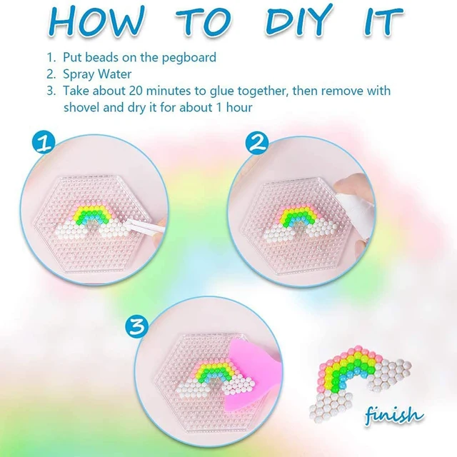 25600pcs Montessori 36 Colors Refill Beads Puzzle Crystal DIY Water Spray Beads Set Ball Games Handmade Magic Toys for Children 2