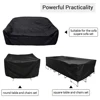 Small Sizes Waterproof Outdoor Garden Furniture Covers Rain Snow Chair Cover for Sofa Table Chair Patio Dust Proof Gray Black S 3