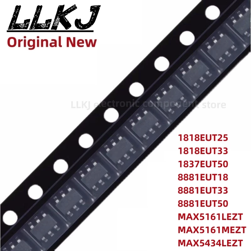 

Набор схем MAX1818 1837 8881EUT18 25 33 50 5161MEZT 5434LEZT + T SOT23-6, 1 шт.