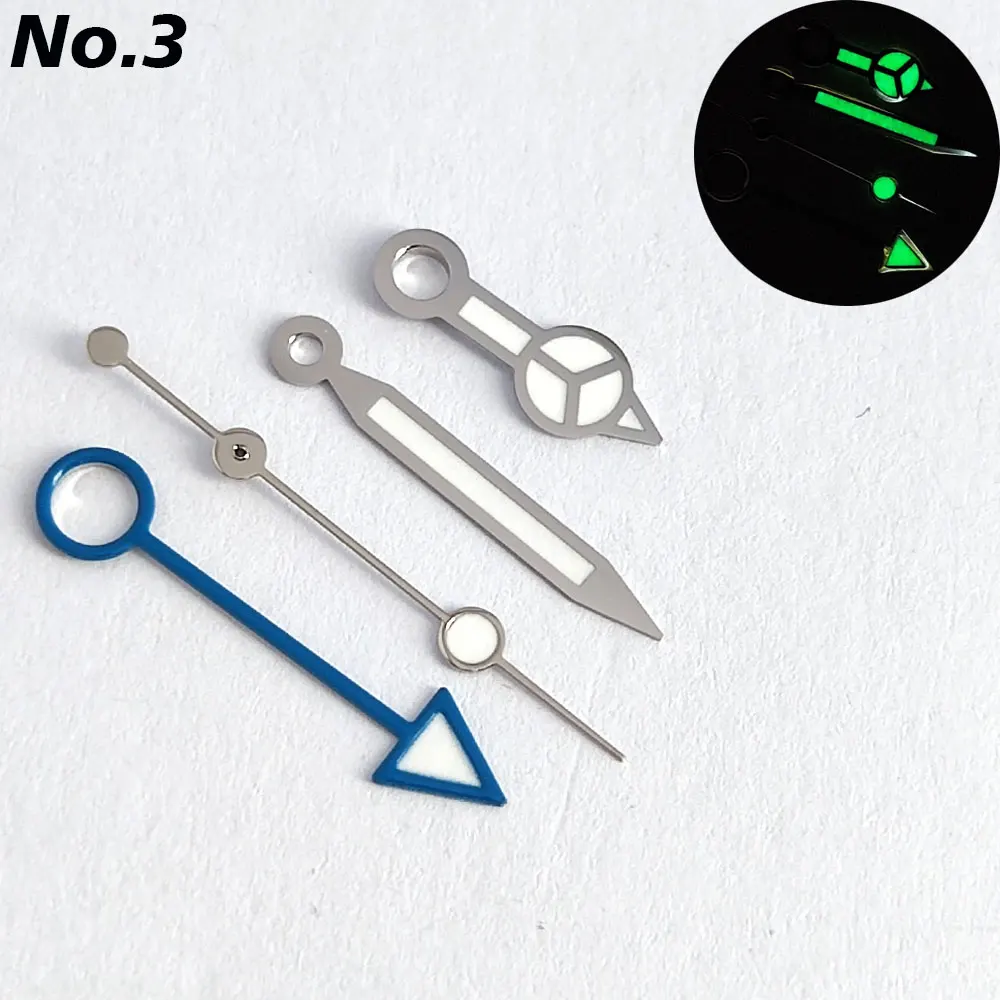 Green Luminous GMT Hands for NH34 Movement - Watch Accessory Parts