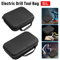 Electric Drill Tool Bag Portable Tool Bags Oxford Cloth EVA Tool Box Large Capacity Electrician Hardware Organizer Carrying Case 1