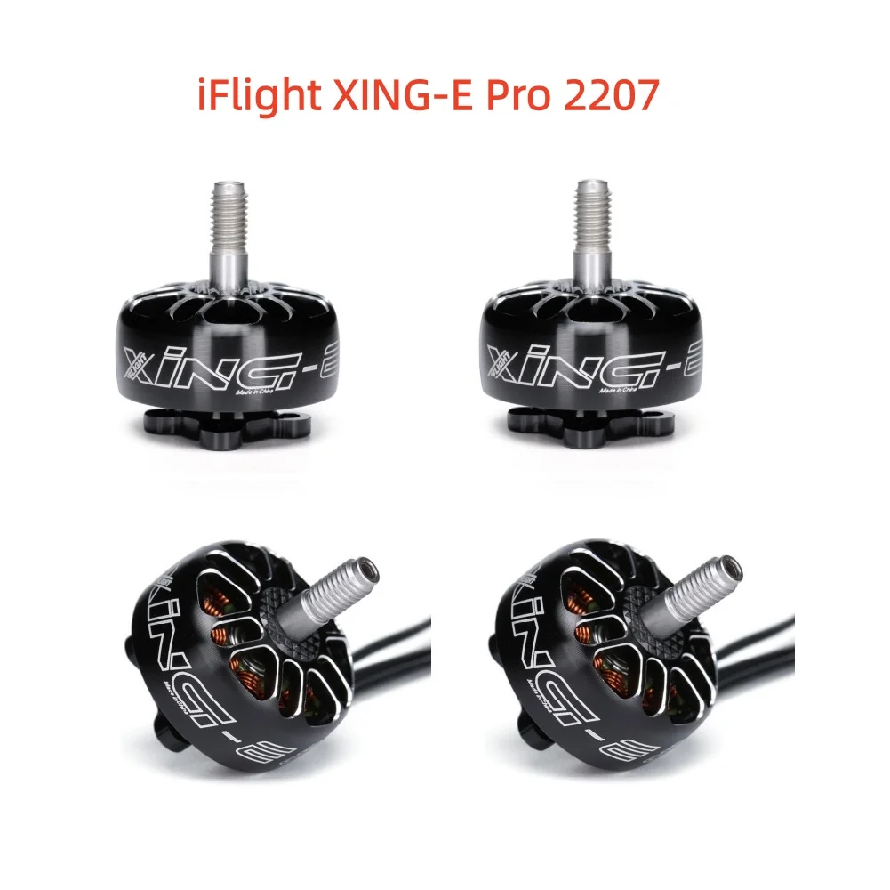 4 motores sin escobillas iFlight XING E Pro 2207 1800KV 6S /2450KV 2750KV 4S para FPV RC Multicopter Racing Drone, piezas de repuesto DIY.