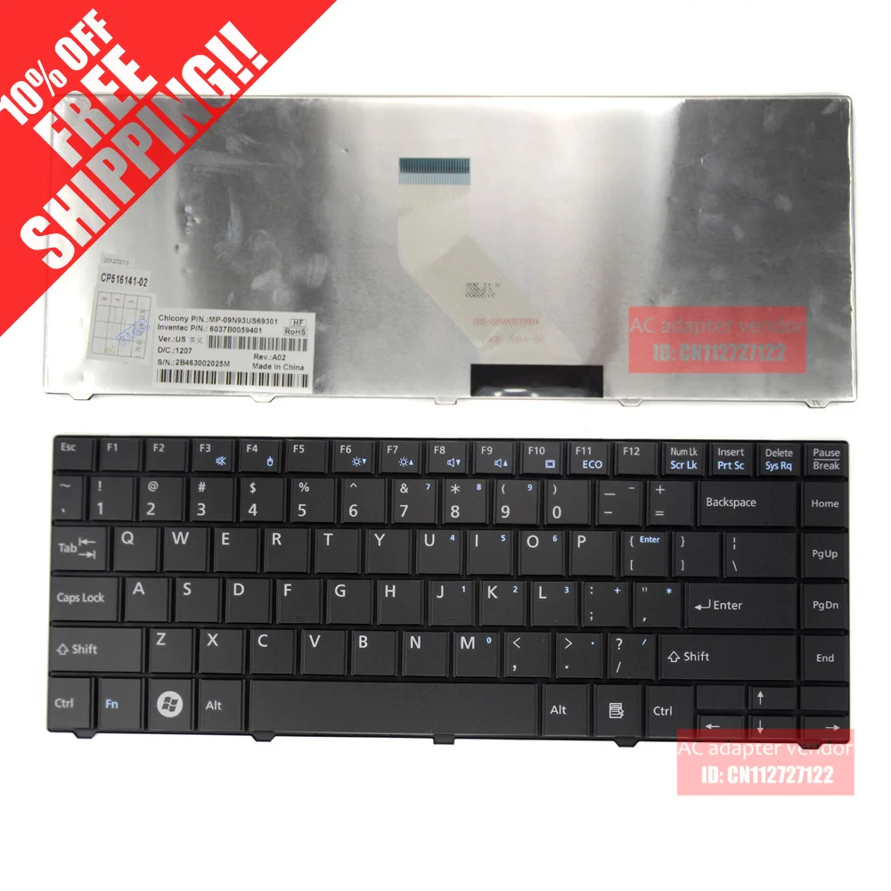 

Новая клавиатура для ноутбука Fujitsu Lifebook LH531 LH520 BH531 LH701