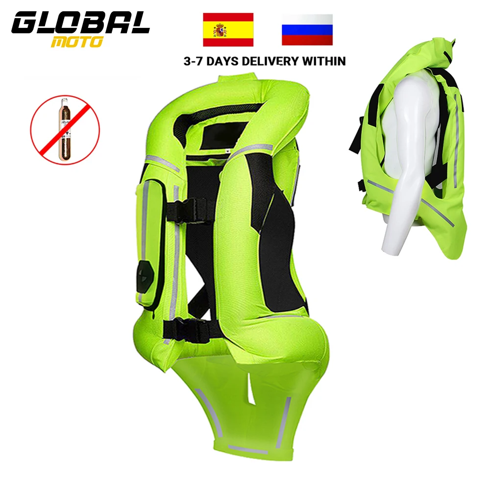 Gilet Air-Bag Per Moto Moto Racing Advanced Air Bag System Motocross Protettivo Riding Airbag Jacket Gilet Di Sicurezza Riflettente