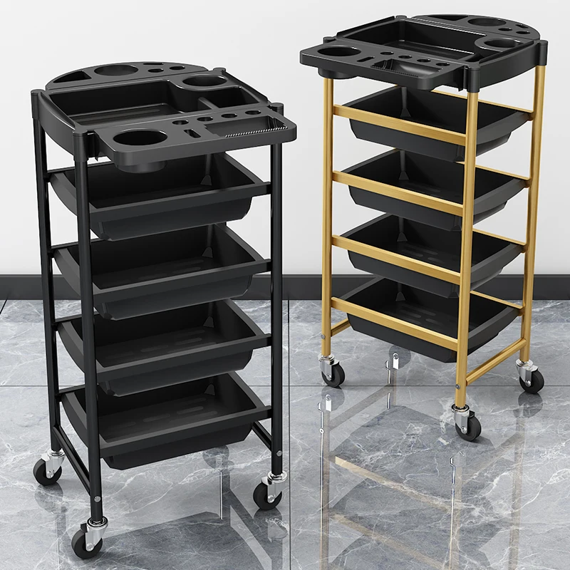 Barber Tattoo Salon Trolley Tool Makeup Hotel Rolling Salon Trolley Estetista Carrello Attrezzi Mobili Commerciali Rr50St