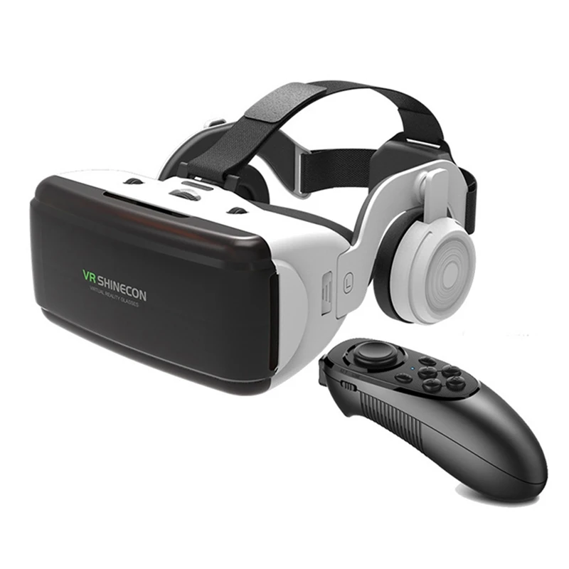 VR Headset 3D VR Glasses Virtual Reality Viar Goggles Headset Devices Smart Helmet Lenses Cell Phone Mobile Smartphones Viewer