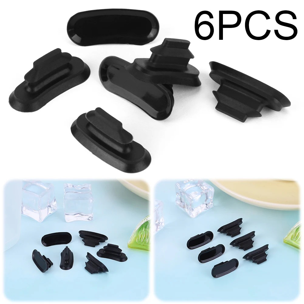 Black Lid Stopper Silicone Rubber Replacement Stopper Seal Contigo Autoseal Travel Coffee Mug Leak-Proof 6pcs