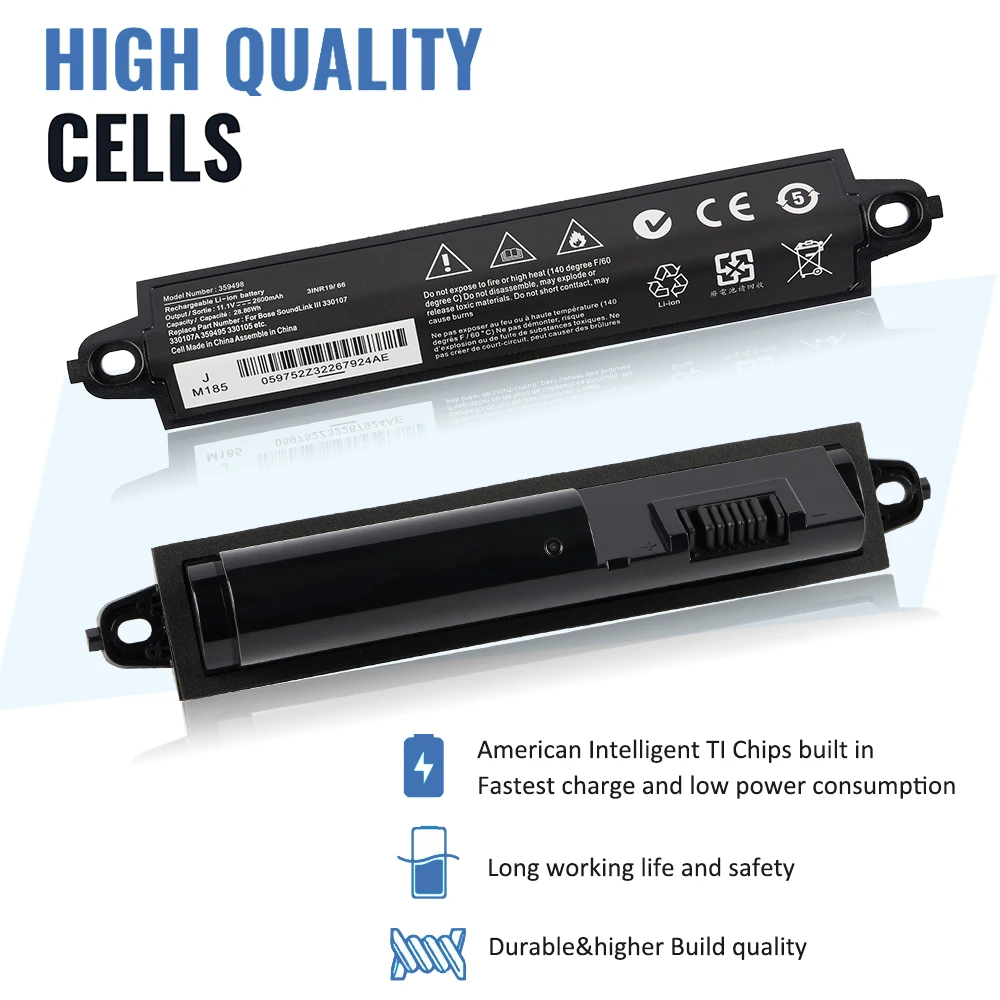 Etesbay-bateria para Bose Soundlink Bluetooth Speaker Iii 359495 330107 330107a 330105 330105a 3594980010 404600 Mah 2600mah - Imagem 4