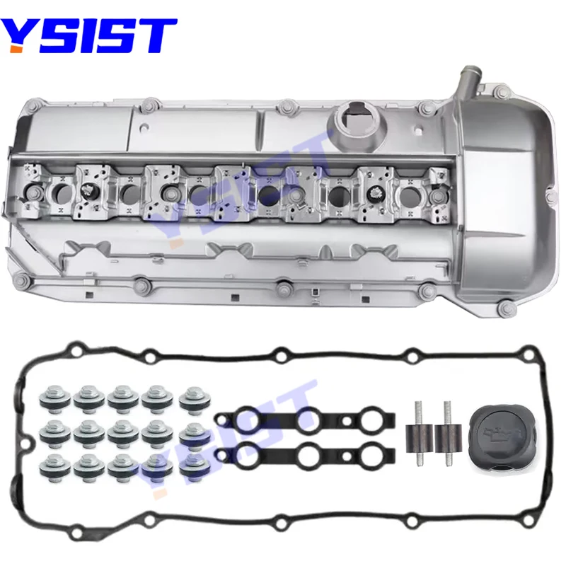 

New Aluminum Engine Valve Cover for BMW M54 M52 E53 E36 E46 E39 X5 Z3 535i 330i 2.5L 2.8L 3.0L Cylinder Head Cover 11121432928