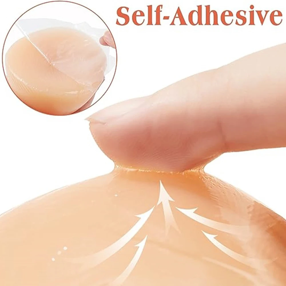 Realistic Adhesive False Breast Forms Silicone Fake Chest Tits Crossdress Beige Boobs For Shemale Drag Queen Transgender Cosplay