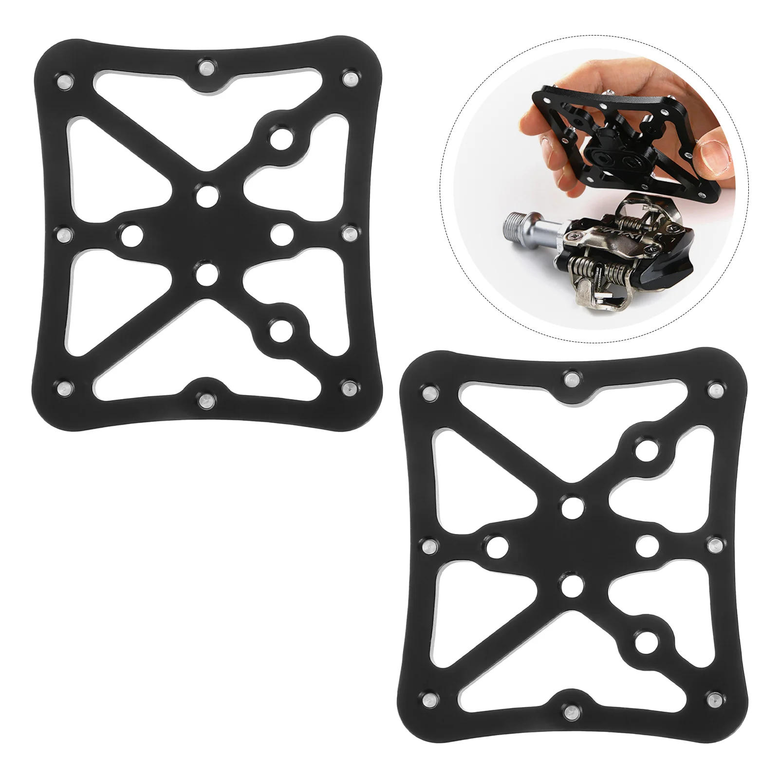 

Lock Pedal Part Platform Adapter Clipless to Bike Cleat Accessories Adaptor Cleats Pedalboards