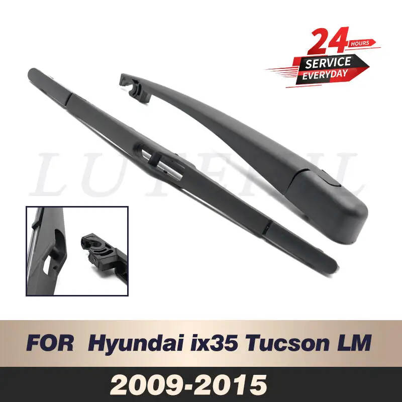 Wiper 12" Rear Wiper Blade & Arm Set Kit Fit For Hyundai Ix35 Tucson Lm
