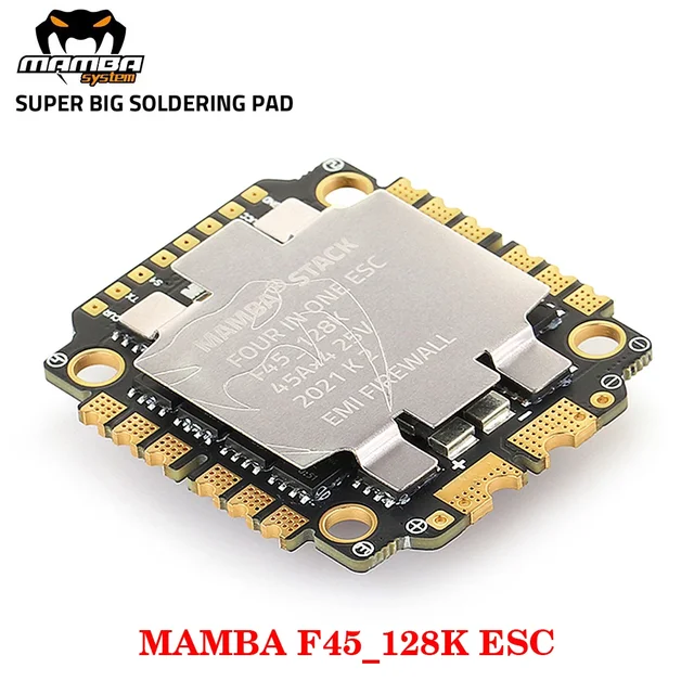 DIATONE MAMBA F45/ F55/ F65_128K BLHeli_32 4in1 ESC Dshot 300-600-1200 Installation 30.5mm/M3 4-6S For RC FPV Racing Drone 1