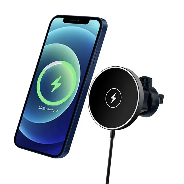 Magnetic Car Phone Holder Vehicle Wireless Charger For Magsafe iPhone 14 Pro Max Macsafe Induction Charging Cradle Stand Maxsafe