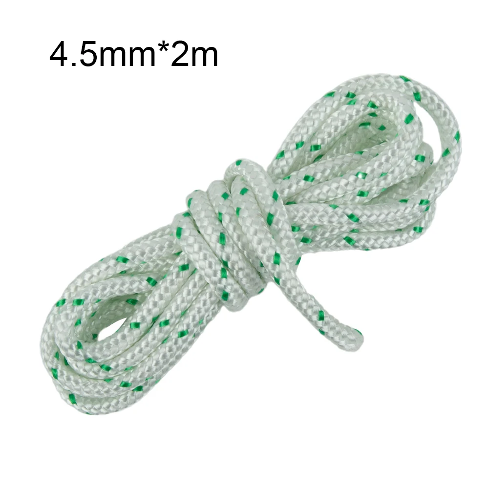 

Pull Start Cord Starter Rope 4.5MM X 2 Meters Super Strong Nylon For Lawn Mower Chainsaw Leaf Blower Grass Strimmer Accessories