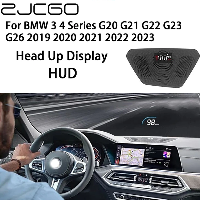 ZJCGO Auto HUD Display Car Projector Alarm Head Up Display Speedometer  Windshield for BMW 3 4 Series F30 F31 F34 F35 F32 F33 F36