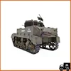 COOLBANK RC Tank 1/16 Scale 2.4ghz U.S. M5A1 Stuart Light Tank Model, Remote Control Tanks with Sound and Light  for Boys Adults 5