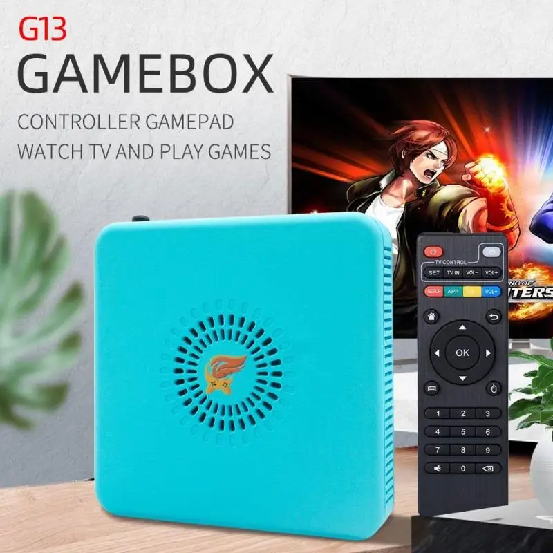 

G13 Gamebox Android TV Box Function Dual System HD TV Home Game Machine Arcade Retro Video Game Console 60 Emulators 5000+ Games