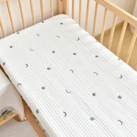 Baby Fitted Crib Sheet: Cotton Quilted Mattress Protector