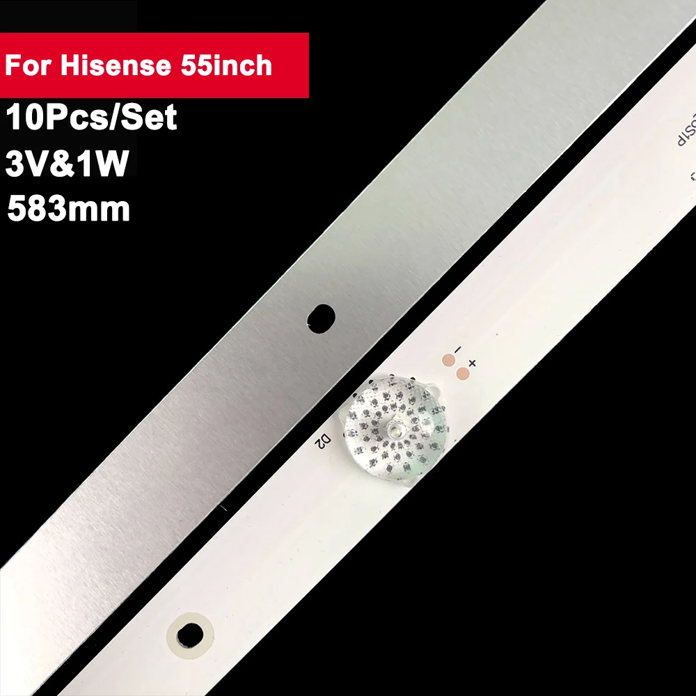 

5SET 55'' 583mm LED Backlight TV Repair Parts Hisense 5led 3V LED55K220 TH-55DX400C SVH550AC3 D550DF-B32 LED55K1800 LED55EC290N