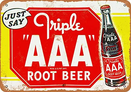 

Metal Sign - Triple AAA Root Beer - Vintage Look