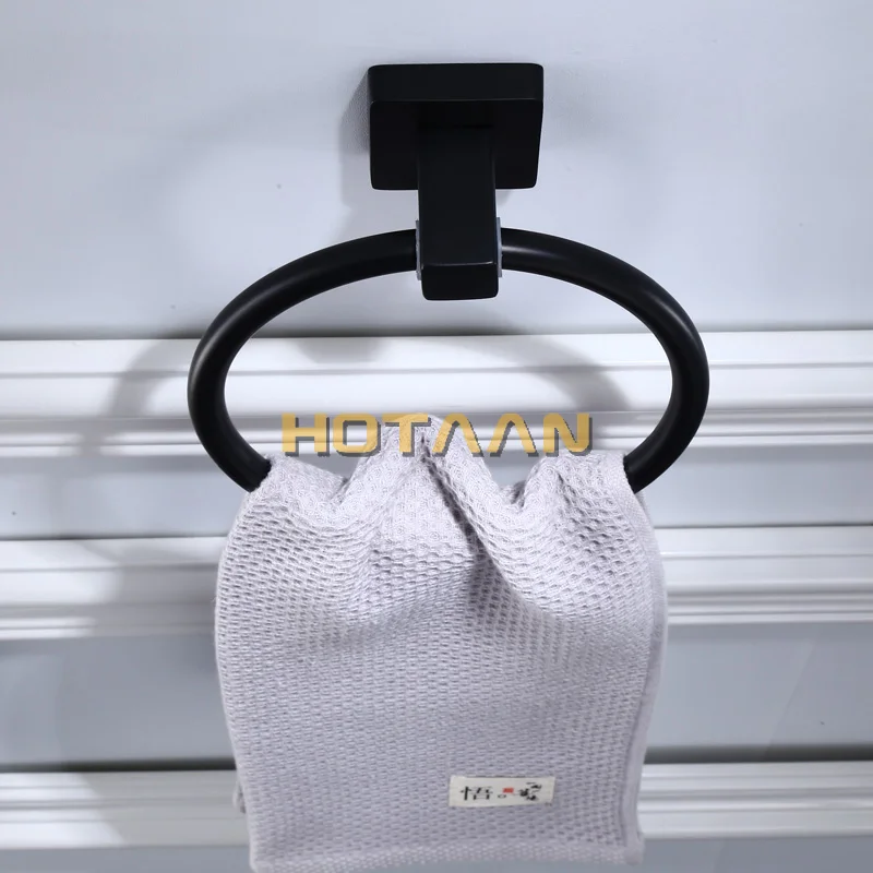 Stainless Steel Bathroom Towel Holder Wall-Mounted Round Towel Rings Towel Rack YT-10791-H bathroom towel ring bathroom towel holder