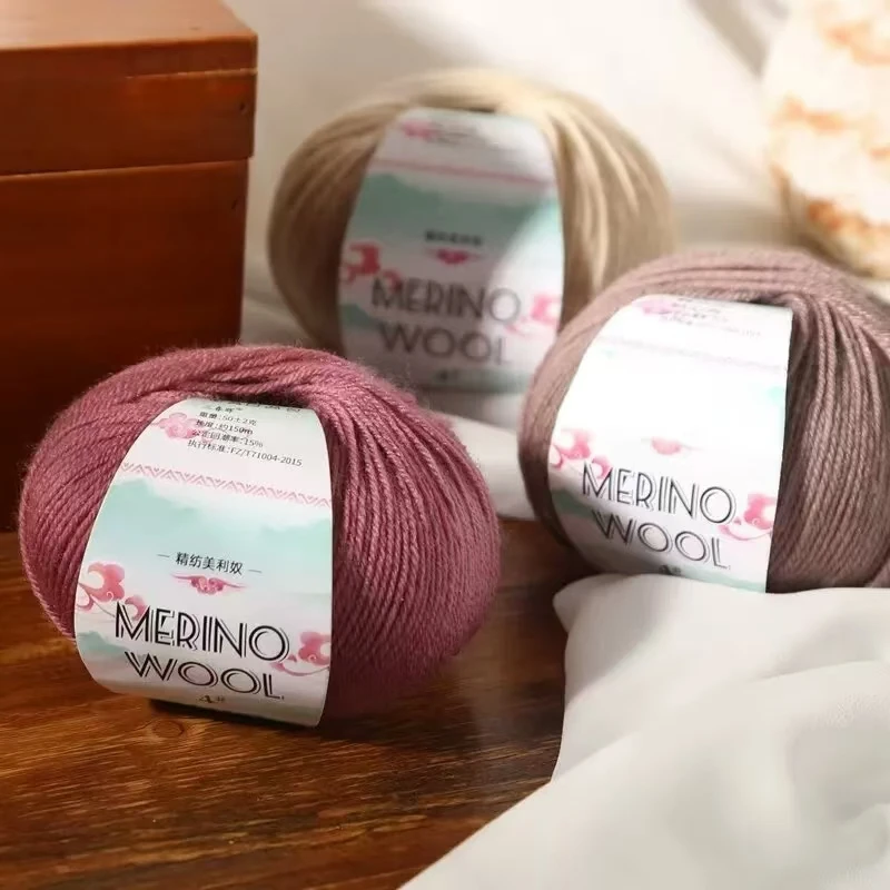 Soft 50g Merino Wool Yarn Ball – Ideal for DIY Knitting and Crocheting Sweaters and Scarves 6