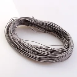 24M Braided Elastic Cord - Stretch String for Crafting & Jewelry Making, 23 Vibrant Colors (Grey elastic string)