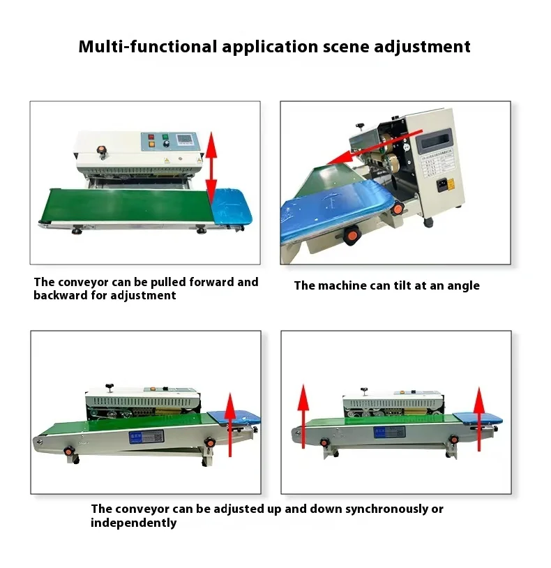 Fully Automatic Sealing Machine Continuous Bag Sealing Machine Aluminum Foil Pla
