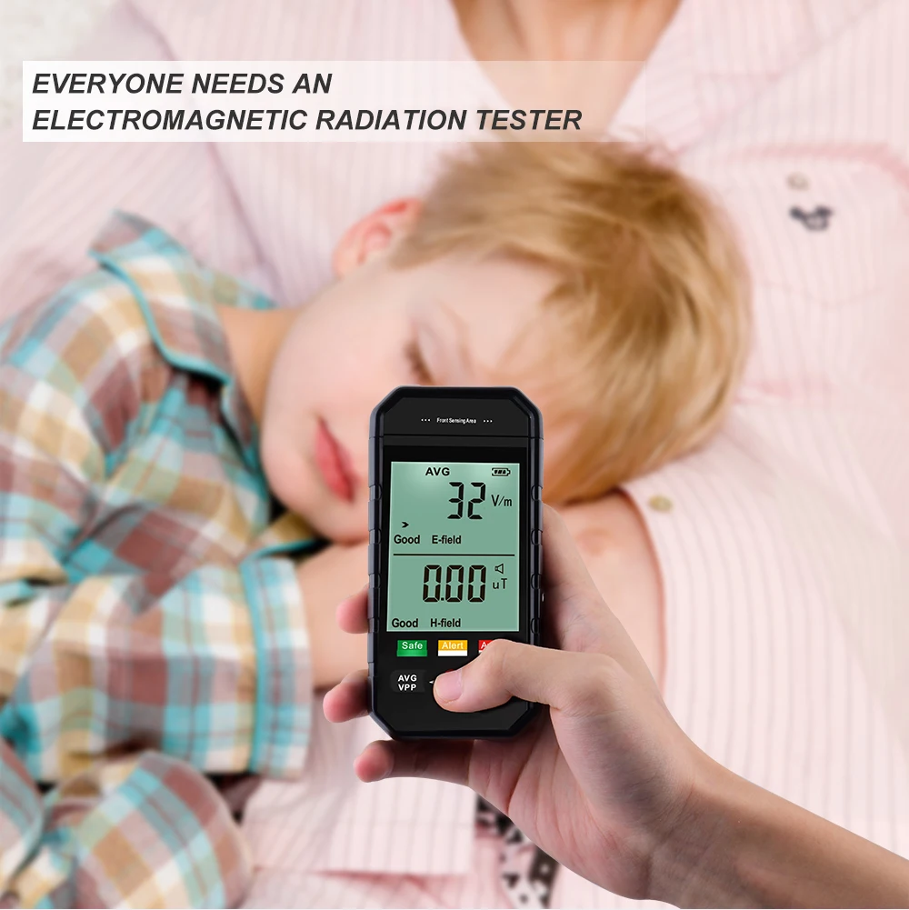 Emf medidor de radiação eletromagnética detector campo