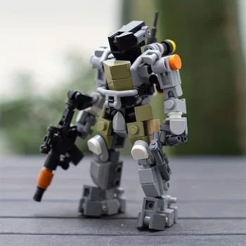 MOC Robot Building Kit Armatura Action Figure Modello di costruzione Giocattolo Giocattolo da collezione per bambini Adulti Regalo di compleanno di Natale