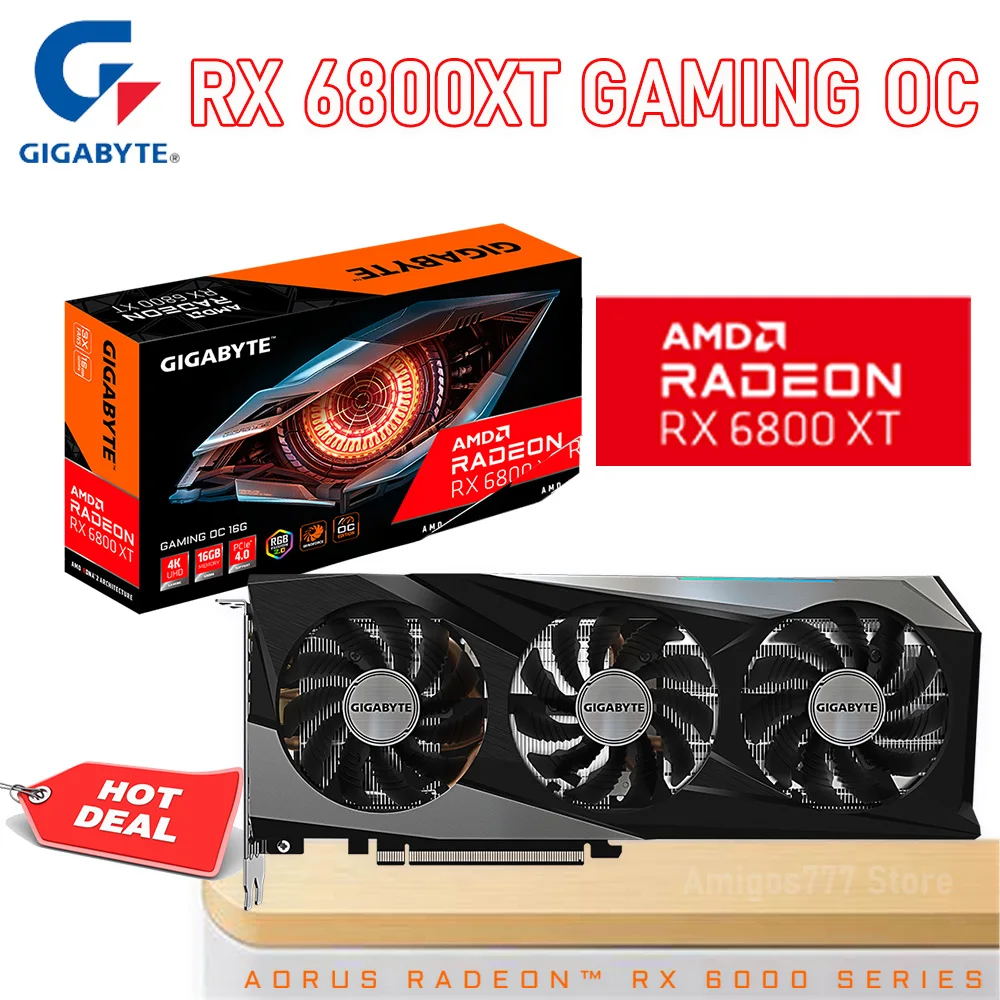 Placa de Vídeo Gigabyte AORUS Radeon RX 6800 XT 16GB GDDR6 - Shopar