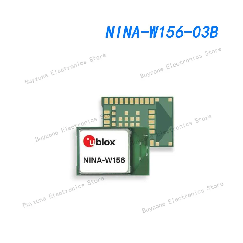 

NINA-W156-03B Multiprotocol Modules Secure industrial Wi-Fi and Bluetooth u-connectXpress software and internal antenna