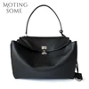 Motingsome 2024 Rodeo Buckle Woman Luxury Designer Bags Cow Leather Handbag Fashion Lady Pouch Retro Underarm Purses Tote New 1