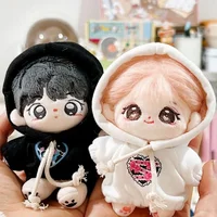 10cm cute hoodie jeans starfish pendant cotton doll  changing accessories 1