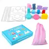 Wooden Jigsaw Puzzle Set Colorful Creative Tangram Baby Montessori 3D Educational Toys Kids Children Learning 180PCS 1