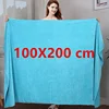 Microfiber Bath Towels – Super Absorbent, Soft, Fast Drying and Oversized Bath Lines  Multipurpose for Travel, Sports, Spa, Blue