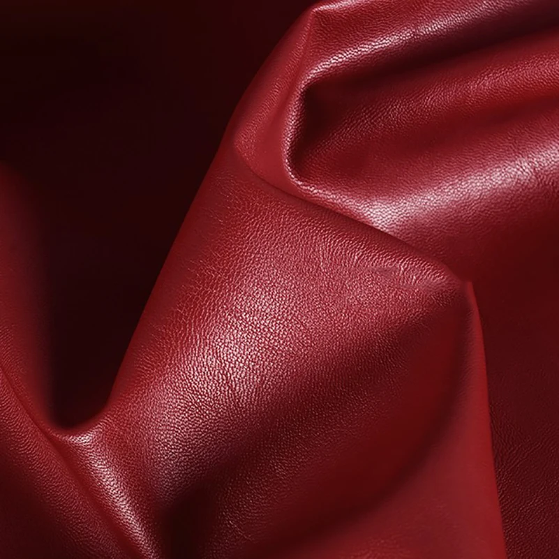Matte PU Soft Leather Fabric for Sewing Motorcycle Jackets by Half Meter