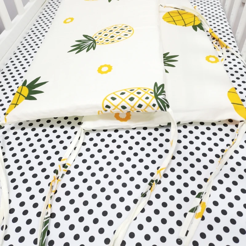 Baby Crib Fence 200*30cm Cotton Bed Protection Railing Thicken Bumper One-piece Crib Around Protector for crib bumper