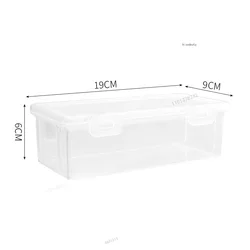 Large Capacity Transparent Pencil Box - Stackable Office Supplies Storage Organizer (1PC)