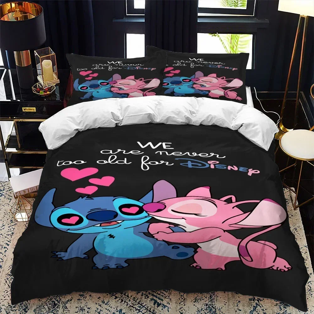 Disney Lilo & Stitch Animation 3D Home Textile Pillowcase Quilt Cover Bedding