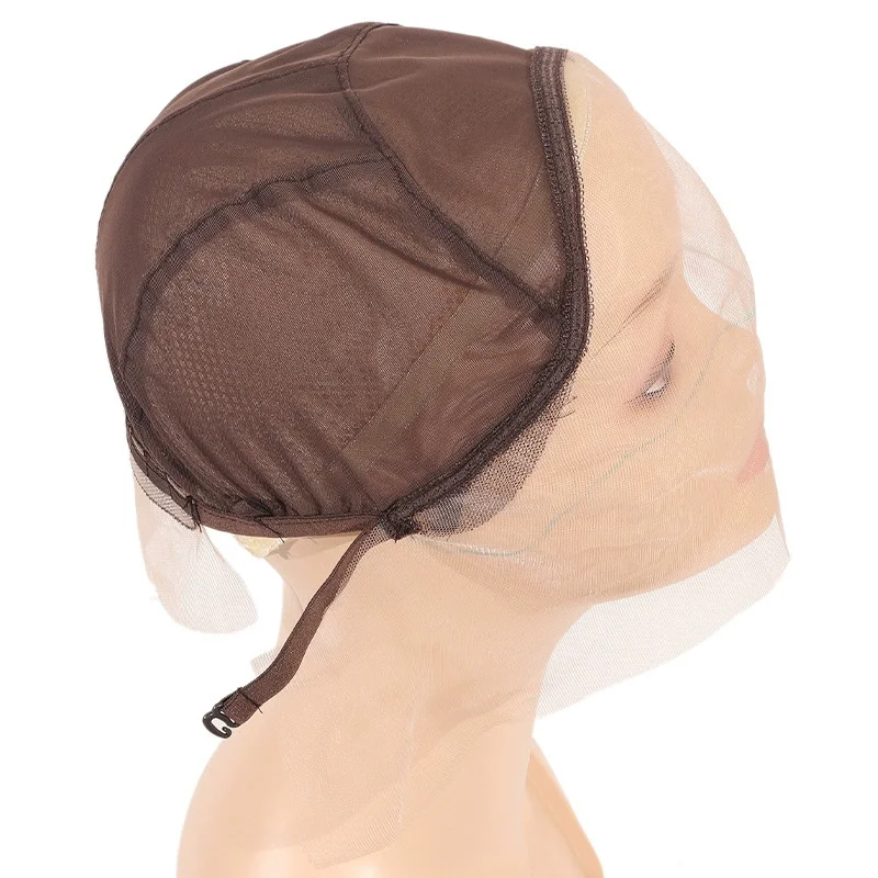 Taupe 13x4 Front Lace Wig Cap, Lace Elastic Headgear Cap DIY Wig Accessories Mesh Bottom, Used For Making Wigs