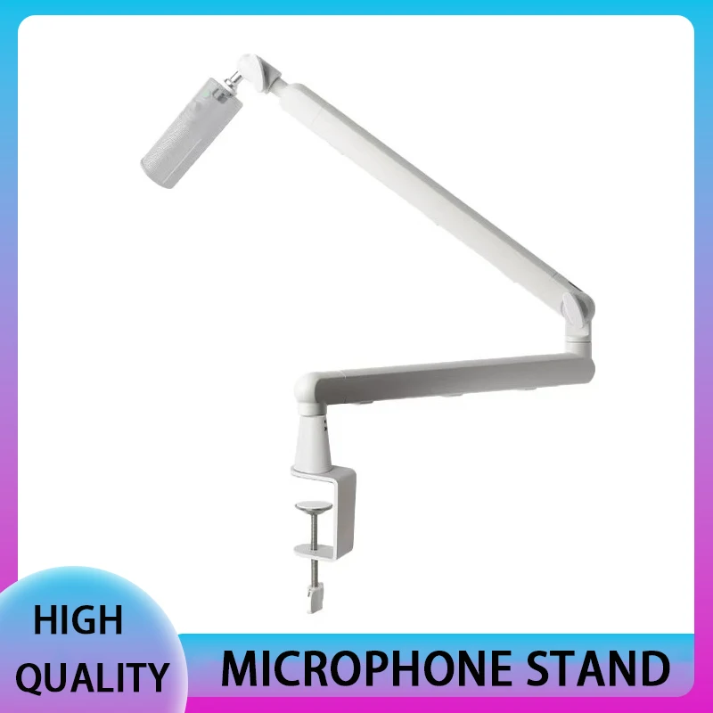 Adjustable Microphone Suspension Boom Scissor Arm Stand Mic Stand Arm Microphone Black/White