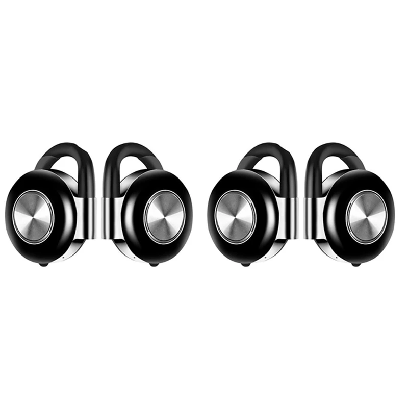 

2X TWS Bluetooth Headset 5.0 Wireless Binaural Stereo Sports Hanging Ear V5 Headset