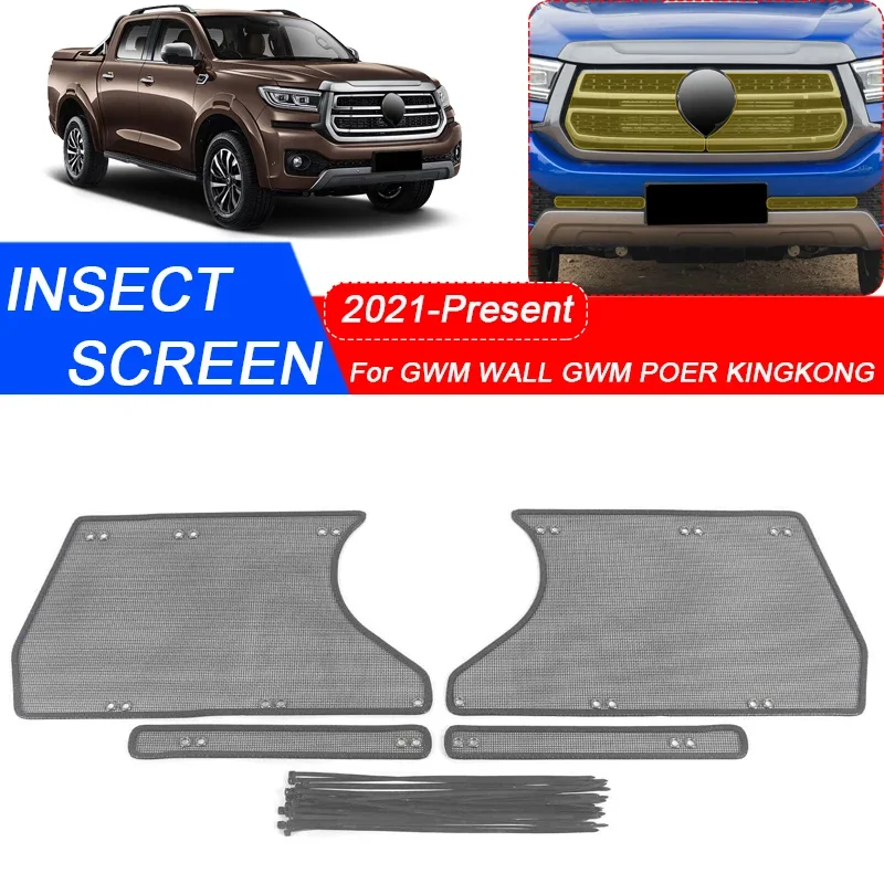 

For Great Wall GWM POER KING KONG2021-2025 Car Insect-proof Air Inlet Protection Cover Airin Insert Net Vent Racing Grill Filter