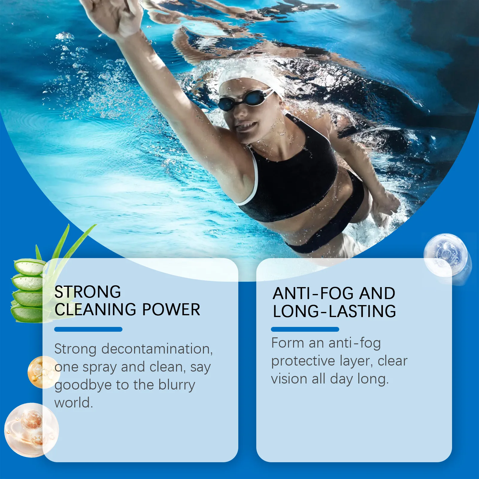 Lens Cleaner Spray Sunglasses Scratch Remover Oil Fingerprints Cleaner Swim Goggles Defogger Anti Fog Eyeglass Cleaning Solution