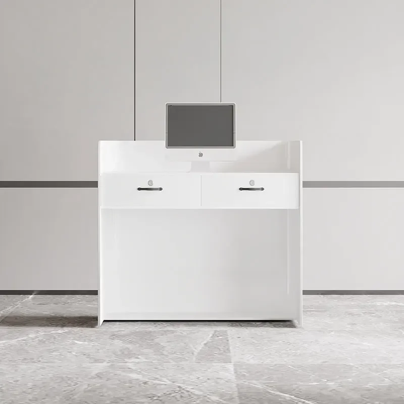 Professional Beauty Reception Desks Salon Counter Checkout Design Reception Desks Simple Small Mostrador Commercial Furniture