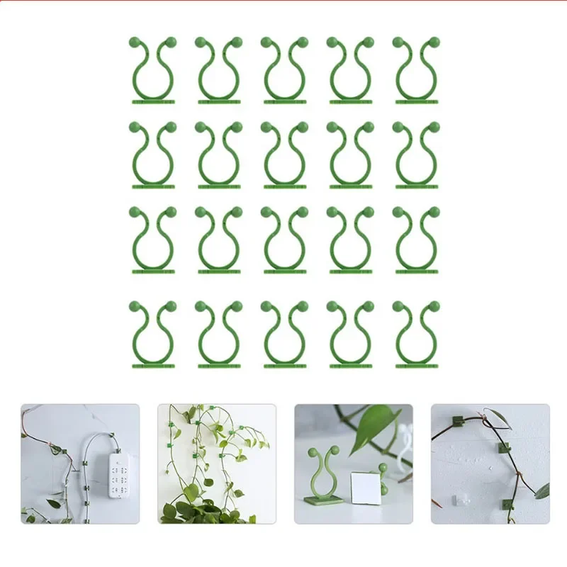 Plant Climbing Wall Clips Self-Adhesive Buckle Hook Fastener Tied Fixture Plant Stent Invisible Vine Climbing Fixed Bracket